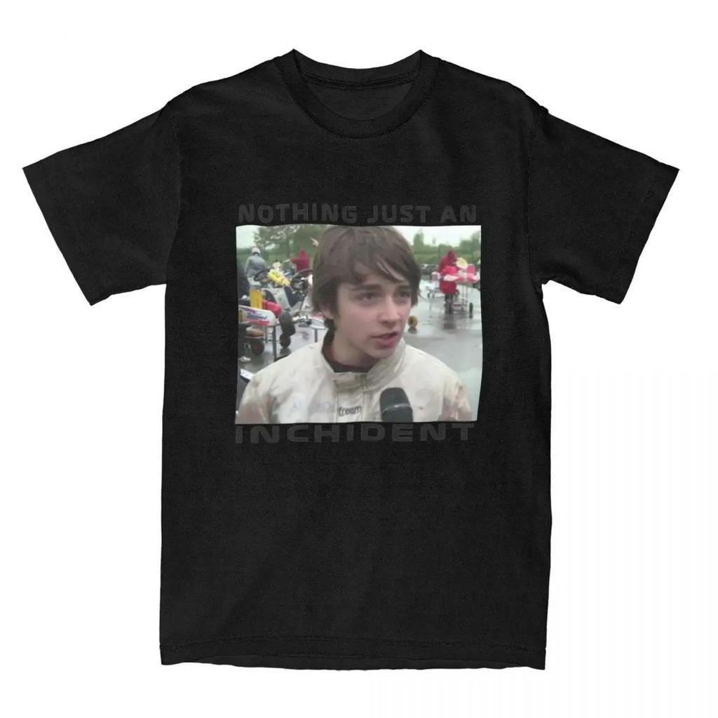 Awesome Just An Inchident Charles Leclerc T-Shirts for Men Women Pure Tees Shirt Printed Clothes