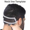 Weißer Nackenhaarlinien-Leitfaden Nackenlinie Haarlinie Haarschnitte Vorlage Rasieren Trimmen
