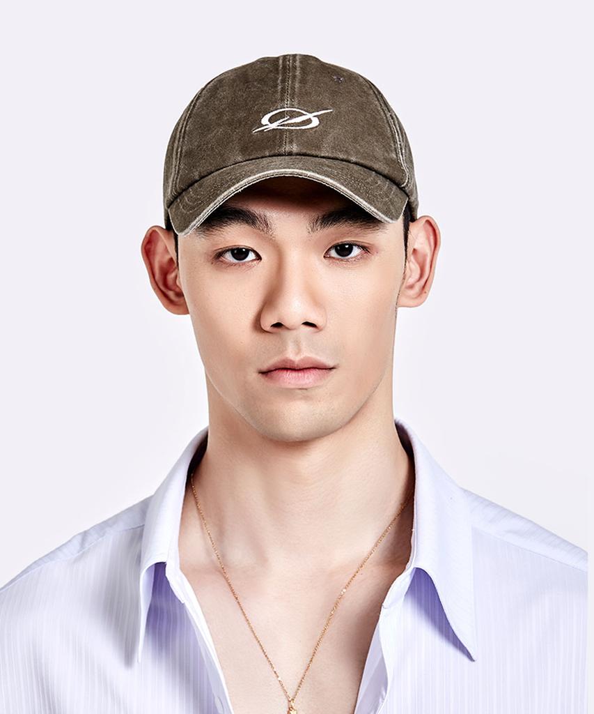 51Peosenteu Washed Logo Cap - Brown