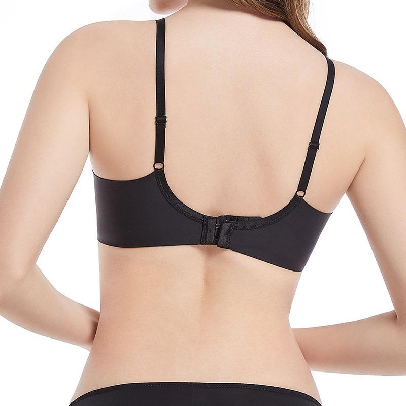 Bügel-BH Damen-BH ohne Abdrücke und atmungsaktiv kleine Brüste angehoben, um ein Hängen zu verhindern Herbst glänzender Damen-Stil