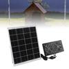 Solar Dual Fan Kit 30W IP65 Waterproofing Tempered Glass Laminate Aluminum Frame Ventilation Solar Fan for Outdoor Shed Greenhouses