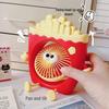Rechargeable Mini Cartoon Rabbit Desktop Fan - Portable, Cute, and Ideal for Office or Dorm.