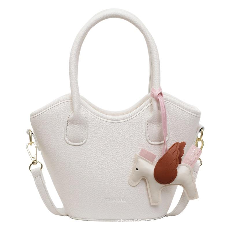 2025 New Retro Foreign Style Handbag Korean Version Trendy Fashion Bucket Bag Niche Design Messenger Bag Vegetable Basket Bag