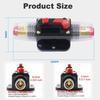 Car Circuit Breaker Fuse Reset 20A 30A 40A 50A 60A 80A 100A 150A Reset Fuse Car Boat Waterproof Marine Circuit Breaker Fuse Holders1