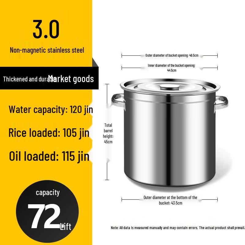 JPHZNB Thickened Stainless Steel Multi-purpose Stock Pot (3-Pack)