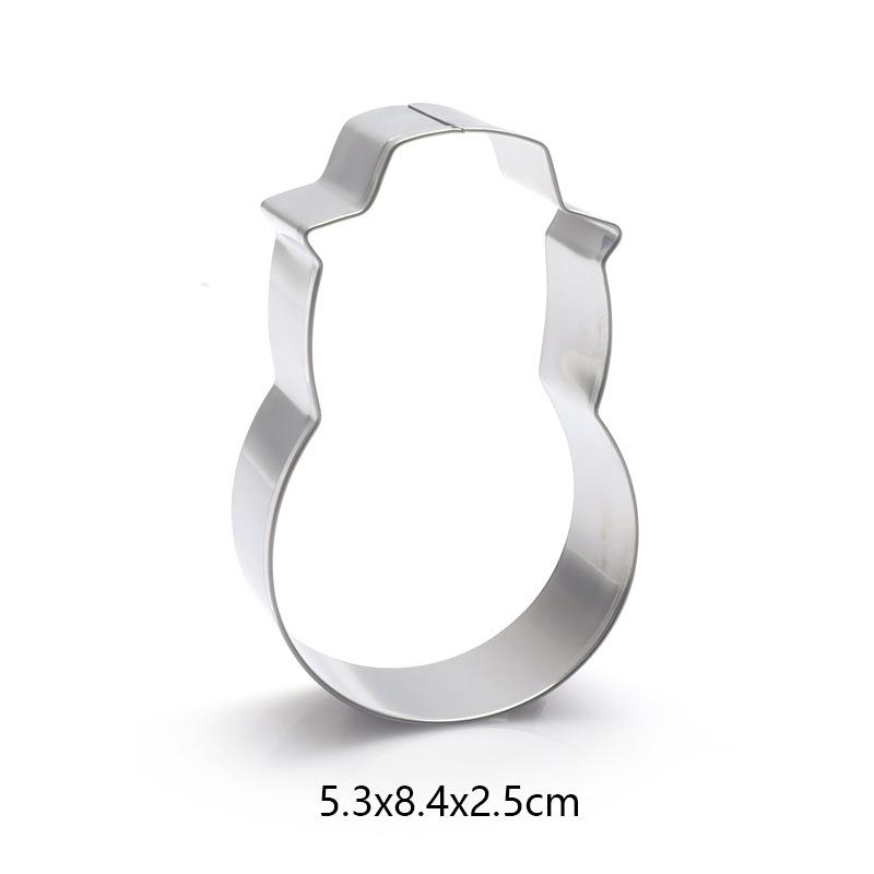 Christmas Cookie Cutter Gingerbread Xmas Tree Mold Christmas Cake Decoration Tool Navidad Gift DIY Baking Biscuit Mould