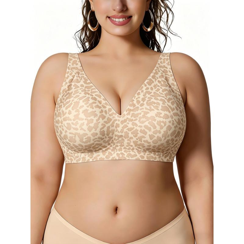 Women Seamless Wireless Comfortable Full Coverage Push Up Gathering Bra