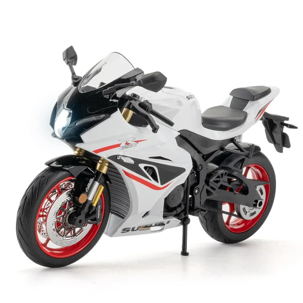 

1:9 SUZUKI GSX-1000R Motorcycle Models Cars Toys with Light Miniature Model Wheel Steering Rubber Tires Motorcycles Boys Gifts