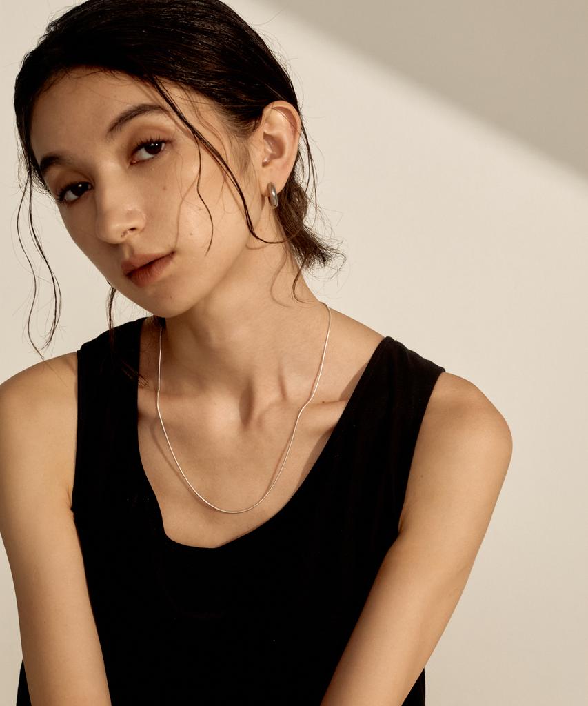 Novice Tokyo Simple Narrow Necklace [Silver 925] (2 Sizes) / Silver