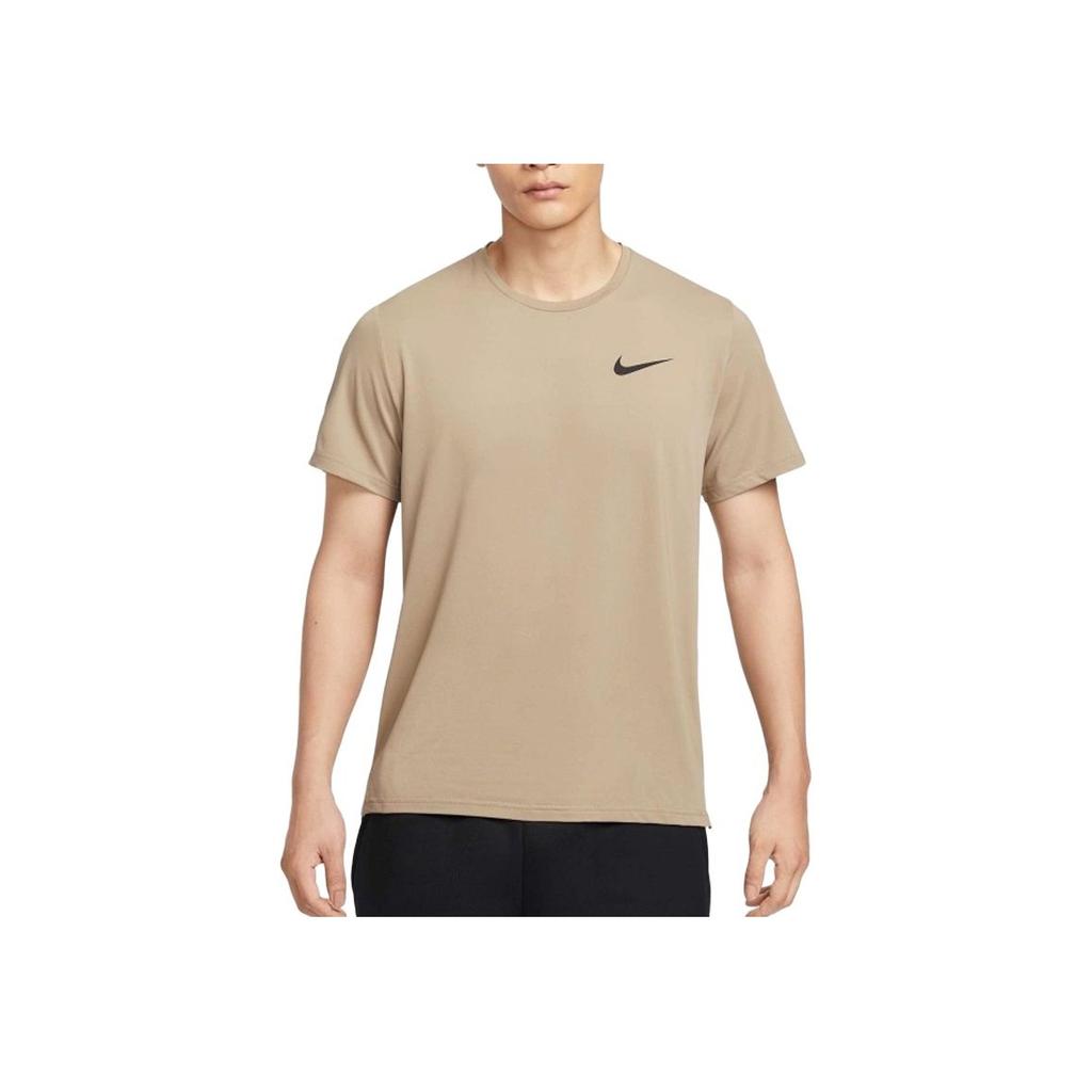 Nike Quick-Drying Breathable Running Sports Casual Comfortable Round Neck Short Sleeve T-Shirt Men Tops Khaki CZ1182-247