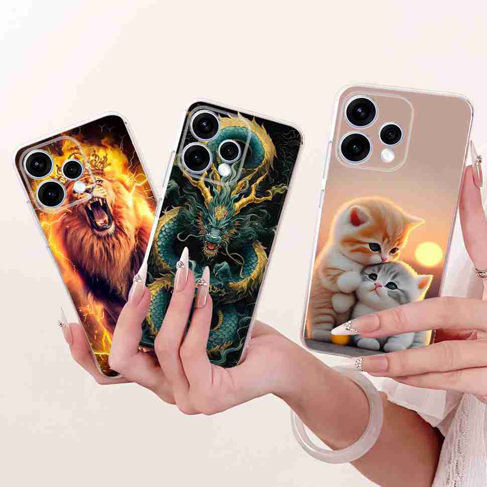 For Oppo Reno15 Reno 15 5G Casing Cute Cat Animal Soft Silicone Back Cover For Oppo Reno15 5G Protective Cases 6.59" Fundas