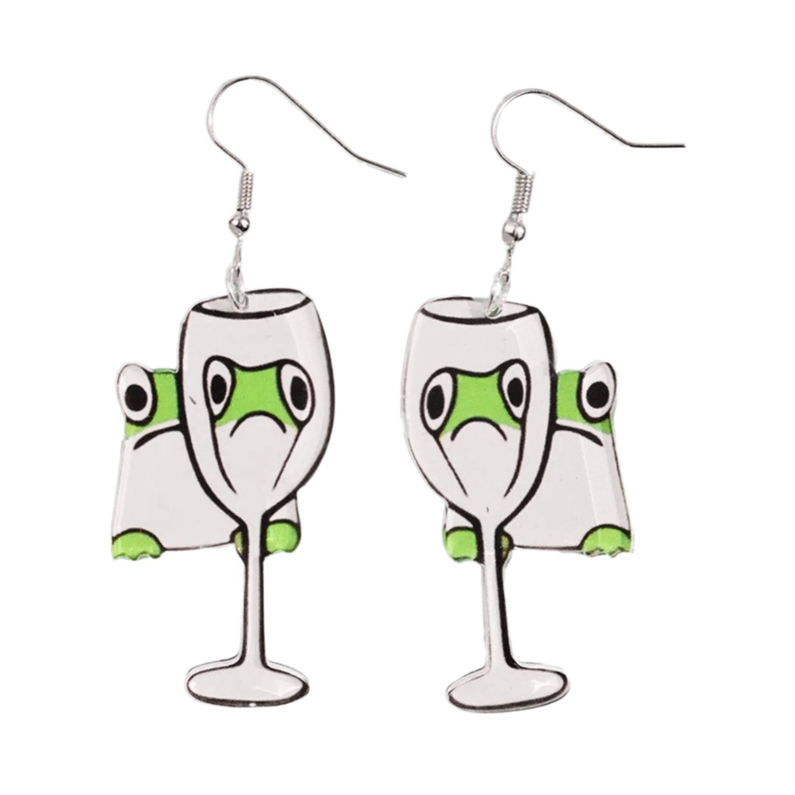 

Причудливые серьги в форме утки с увеличенными животными для эффектного модного образа, подходящие для различных случаев 2