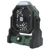 Outdoor Camping Fan ABS Stepless Lighting Portable 7800mah 5V Rechargeable Light for Traveling Black and Green