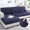 Thickened Cushion Cover Wave Pattern Jacquard Fabric Couch Seat Elastic Cover For Family Room L Form L Shape Couch Backrest Furniture Protector