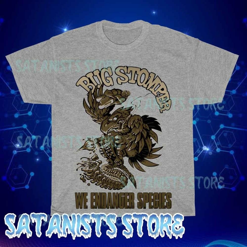 

New Aliens Bug Stomper We Endanger Species Grey Hoodie Funny Size S to 5XL M