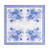 20 st/förpackning Blå Blommor Serie Papper Cocktail Fyrkantiga Middagsservetter För Bröllop Födelsedag Babyshower Dekoration