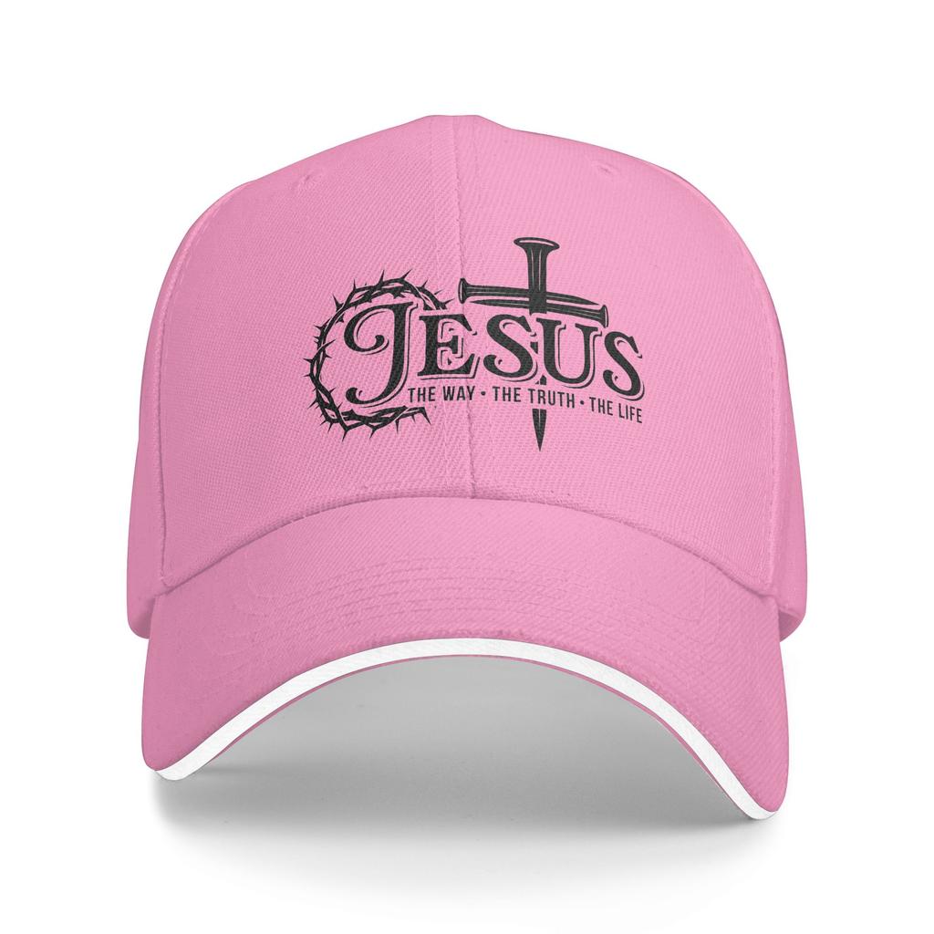 Summer Casual Baseball Cap Jesus Christ The Way The Truth The Life Hip Hop Hats For Couple Women Sunscreen  Baseball Caps