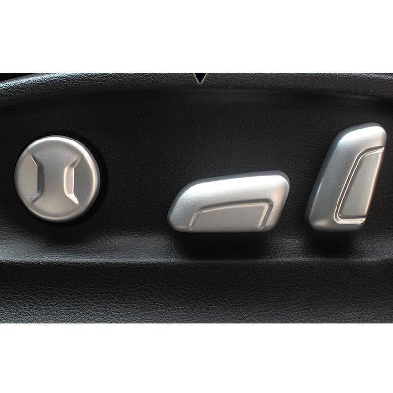 Car Styling Detector For Skoda Kodiaq 2017 2018     Seat Adjustment Knob Button Switch Trim Accessories 6pcs