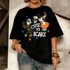 Disney Daisy Print Cotton Tshirt Men Women Summer Casual Graphic Tee Cartoon Halloween Short Sleeves Oversized Casual Y2k Tops