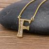 Nidin Light Luxury A-Z 26 Letters Necklace Zircon Pendant for Women Initials Name Necklace Fashion Party Wedding Jewelry Gift