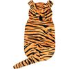 DELIFUR Dog Tiger Costume - Dog Funny Costume Hooded Halloween Cosplay Funny Costume for Small Medium Dogs Pet Special Events Photo Props Accessories