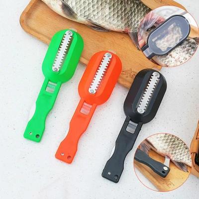 Balık Pulu Kazıyıcı Balık Pulu Fırçası Rendeler Hızlı Balık Soyucu Pul Kazıyıcılar Temizleme Fırçası Deniz Ürünü Aleti Mutfak Aksesuarları