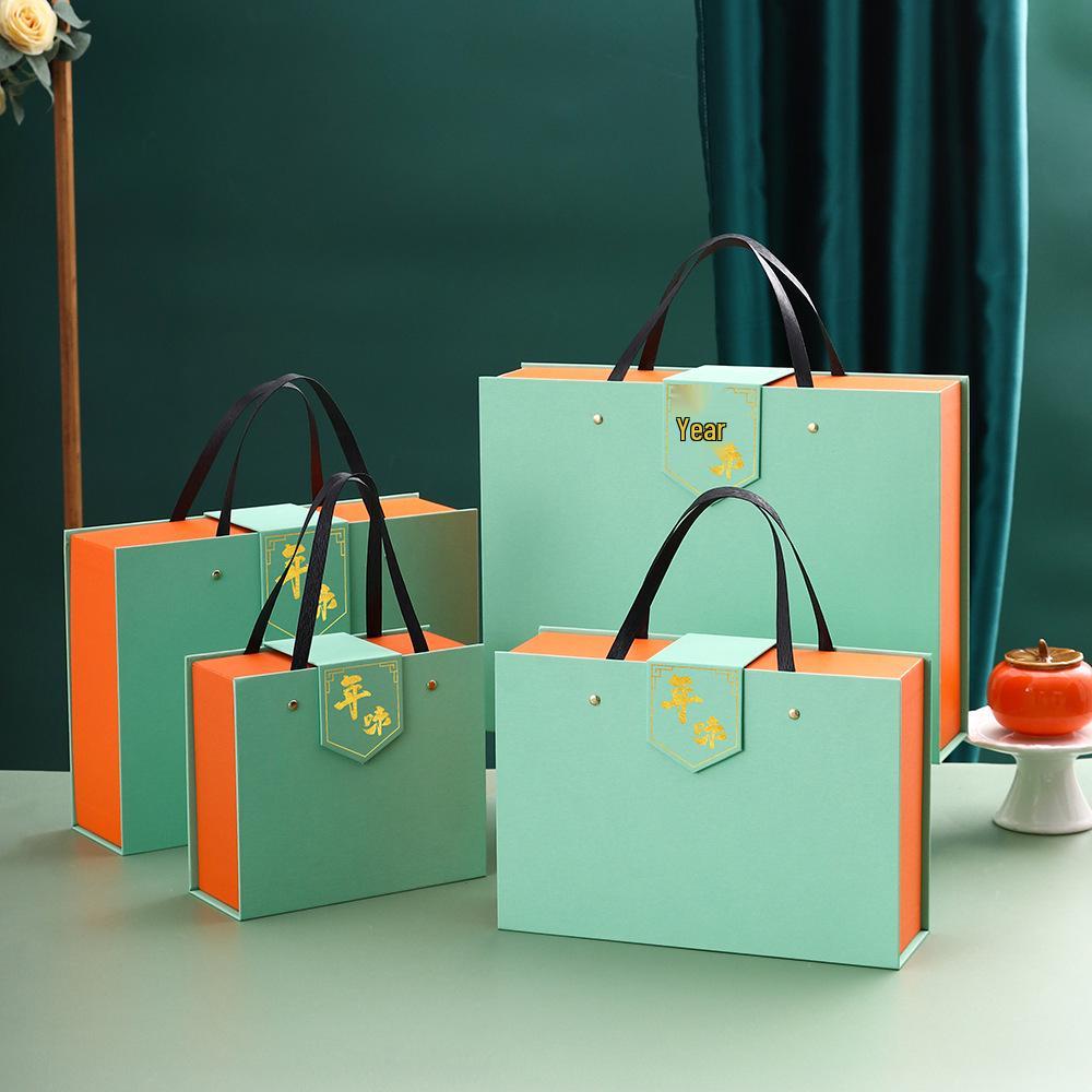 Luxury Large Flip-Top Handheld Gift Box for Cosmetics & Tea