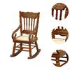 Miniature Play Food Furniture Set Dollhouse Rocking Chair 1:12 Scale