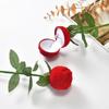2 pieces of rose shaped ring jewelry box simulating wedding anniversary suitable for girlfriend, wife, romantic marriage proposal