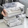 Clear Plastic Storage Box Multi-Purpose Desktop Organizer For Home Office Makeup Jewelry Bathroom