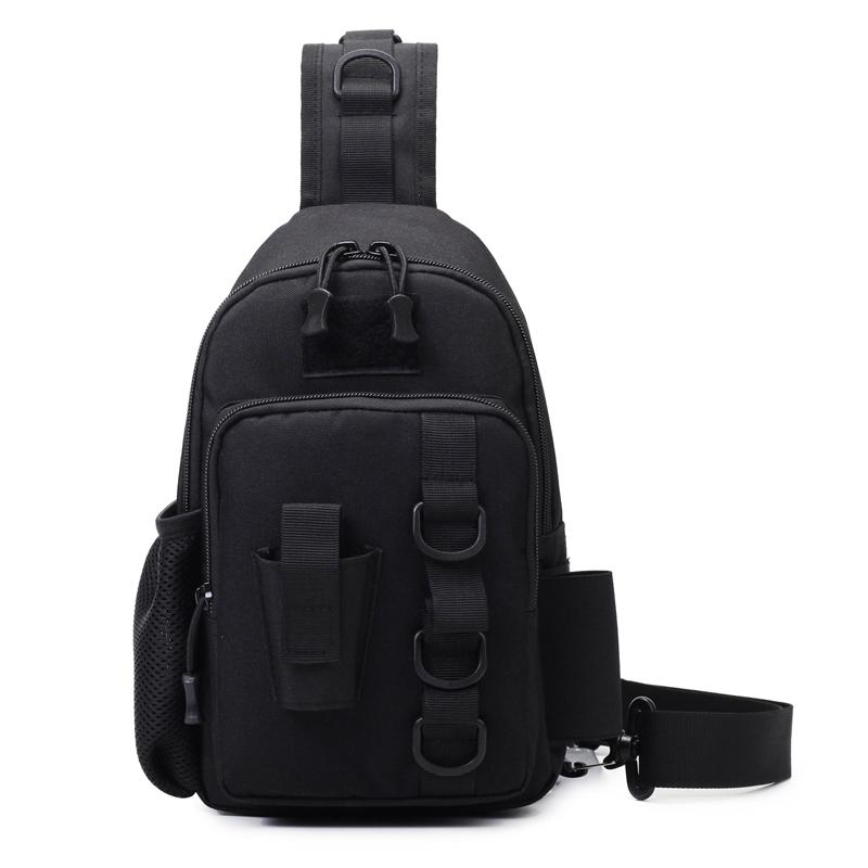 Ny Luya Brystveske Multifunksjonell Utendørs Sport Fritid Taktikk Lerret Crossbody-veske Vanntett Bærbar Oppbevaringsveske for Fiskestang