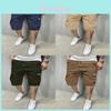 Casual Mens Cargo Shorts With Polyester Fabric For Summer Youth Fashion