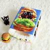 BOOTEELY Cartoon Hamburger Black Cat Snack Box Plush Cat Bed Spacious Cozy Pet Nest For Cats' Comfortable Rest With Cute Design