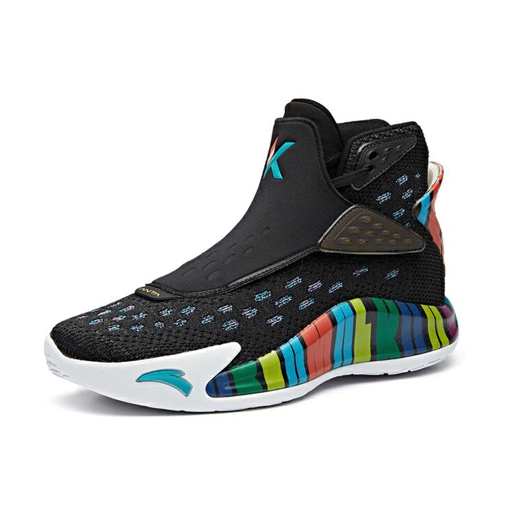 New Anta KT5 KT Rainbow Black History Month High Top Basketball Shoes Men's Black 112011101-2