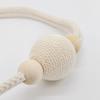 2PCS Magnetic Curtain Ties,with Strong Suction, Woven Rope And Wooden Beads Tiebacks, for Nordic Japanese Style Home Decor