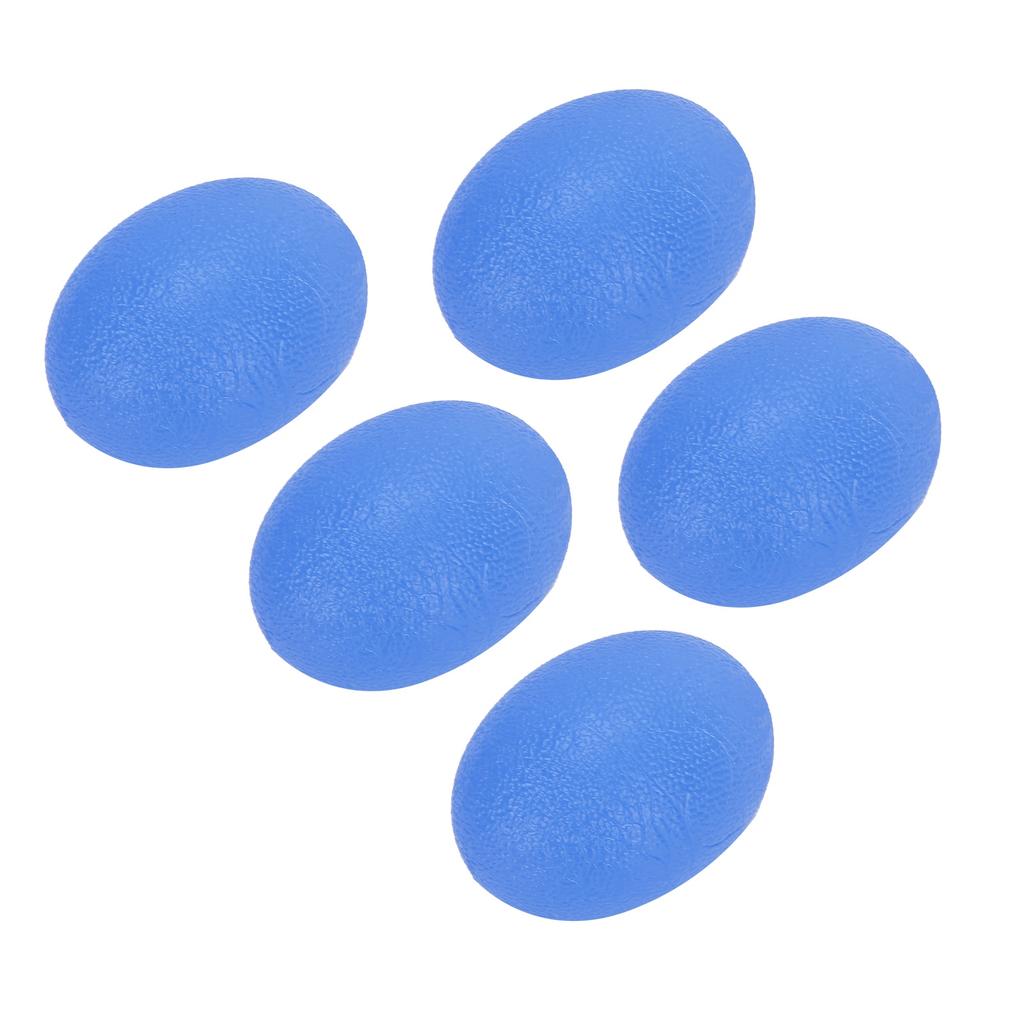 5pcs Oval Shape Elastic Hand Grip Wrist Finger Strength Training Exercise