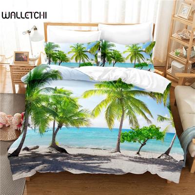 Coconut Tree Bedding Set Duvet Cover Set 3d Bedding Digital Printing Bed Linen Queen Size Bedding Set Fashion Design