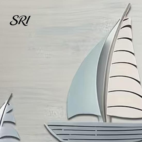 Coastal Wall Hanging 3Pcs/Set Wooden Sailboat Art Nautical Sailing Ship Beach Lake House Decoration Living Room Bathroom Theme Decor Solid Wood