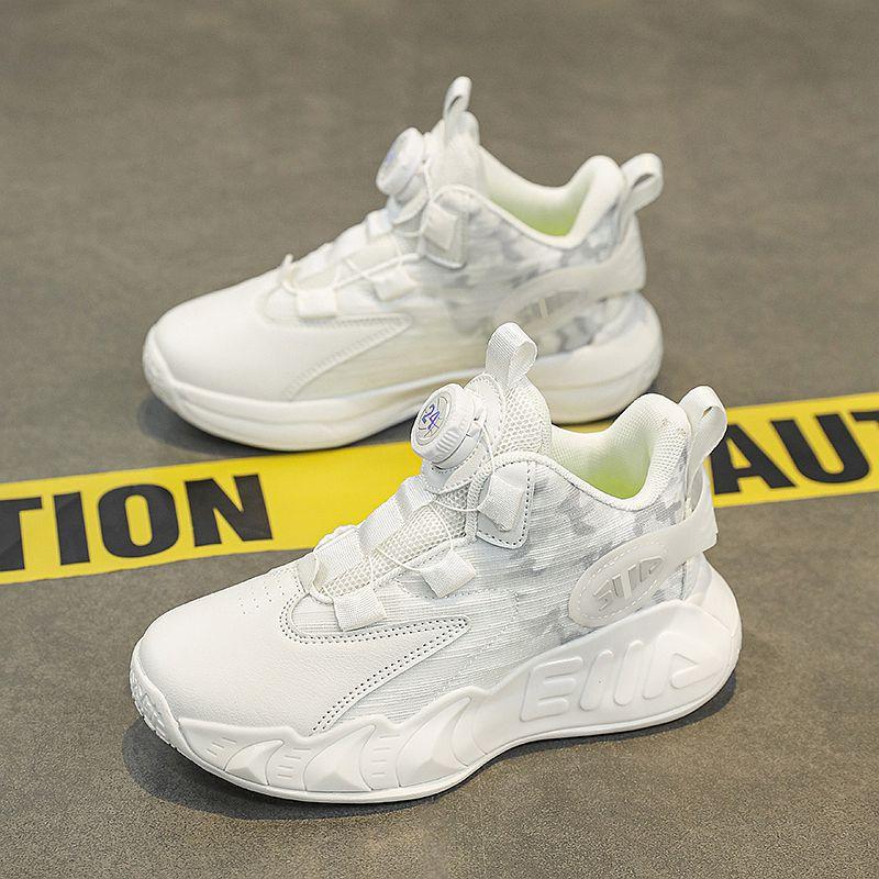 Boys basketball shoes 2025 new mesh breathable children's sports shoes boys training shoes for middle and older children's competitions