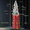 1Pcs Foldable Cable Cutter Crimper Tool 28 In 1 Wire Stripper With Electrical Test Pen Electrical Folding Pliers For Cutting