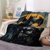 1pc Batman Cityscape Flannel Throw Blanket - HD Printed Lightweight Soft Warm All-Season Blanket for Sofa, Bed, Travel, Camping 073