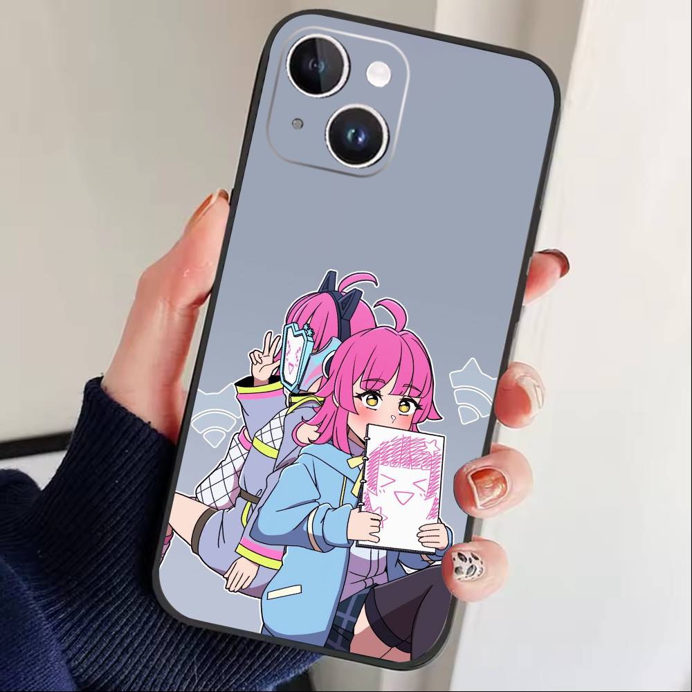 

Love Live Tennoji Rina Phone Case For iPhone17,16,15,14,13,12 Plus,Max Soft Silicone Black Cover iPhone15promax