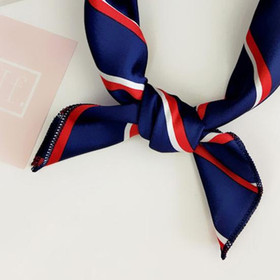 Scarf Stylish Elegant Stripe Pattern Fashion Neckerchief for Wedding