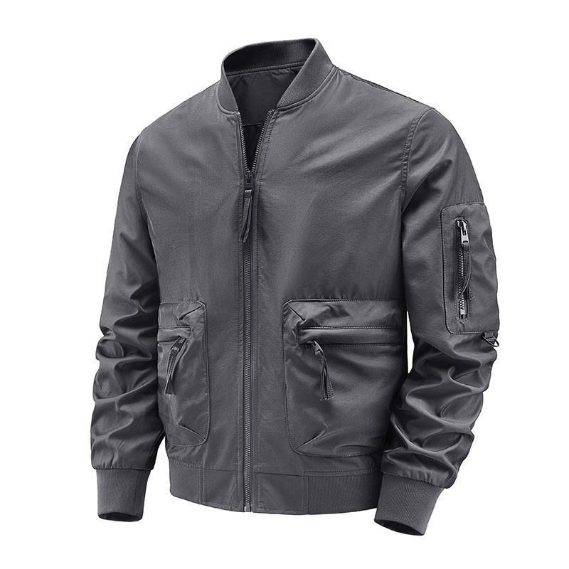 Chaquetas Casuales para Hombre de Otoño e Invierno con Cuello Alto, Cortavientos e Impermeables, Ropa Versátil para Hombre