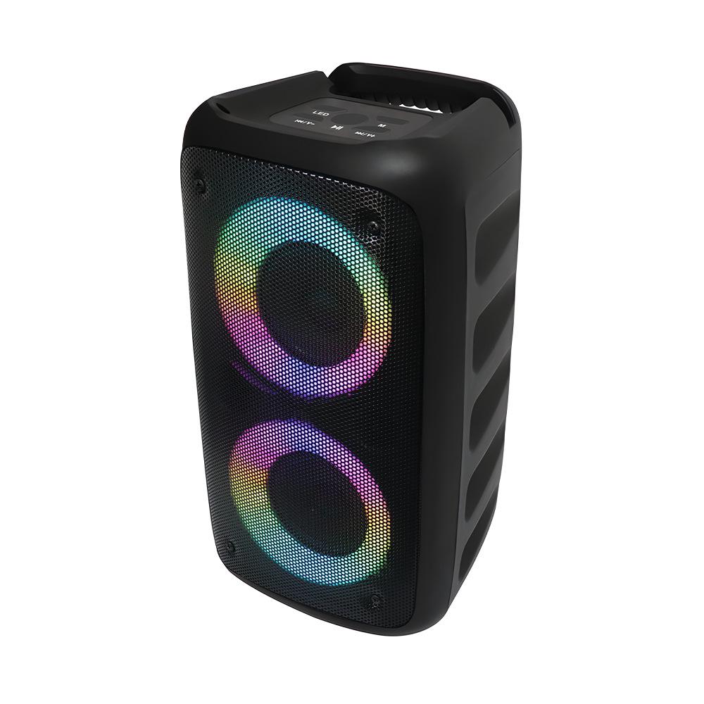 

Infok 2024 Portable High-Power Bluetooth Sling Subwoofer Speaker with Colorful Rotating Light чёрный