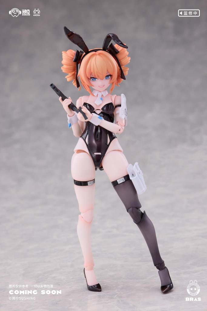 Sushing Rapid Action Sniper Leoni Scale PVC ABS POM Painted Movable Figure "Bunny Squad" 1/12 & &