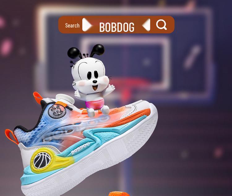 Bobodou Kids' Luminous Running and Basketball Shoes with Rotating Button