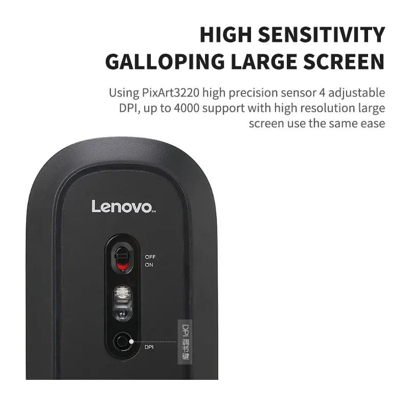 Lenovo Xiaoxin Air Handle Wireless Silent Mouse Portable Office Very Long Endurance 4-speed DPI Adjustable