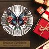 10 Inch Hanging Wind Spinner with 360 Degree Hook for Balcony Garden Decor Spring Summer Outdoor Decoration