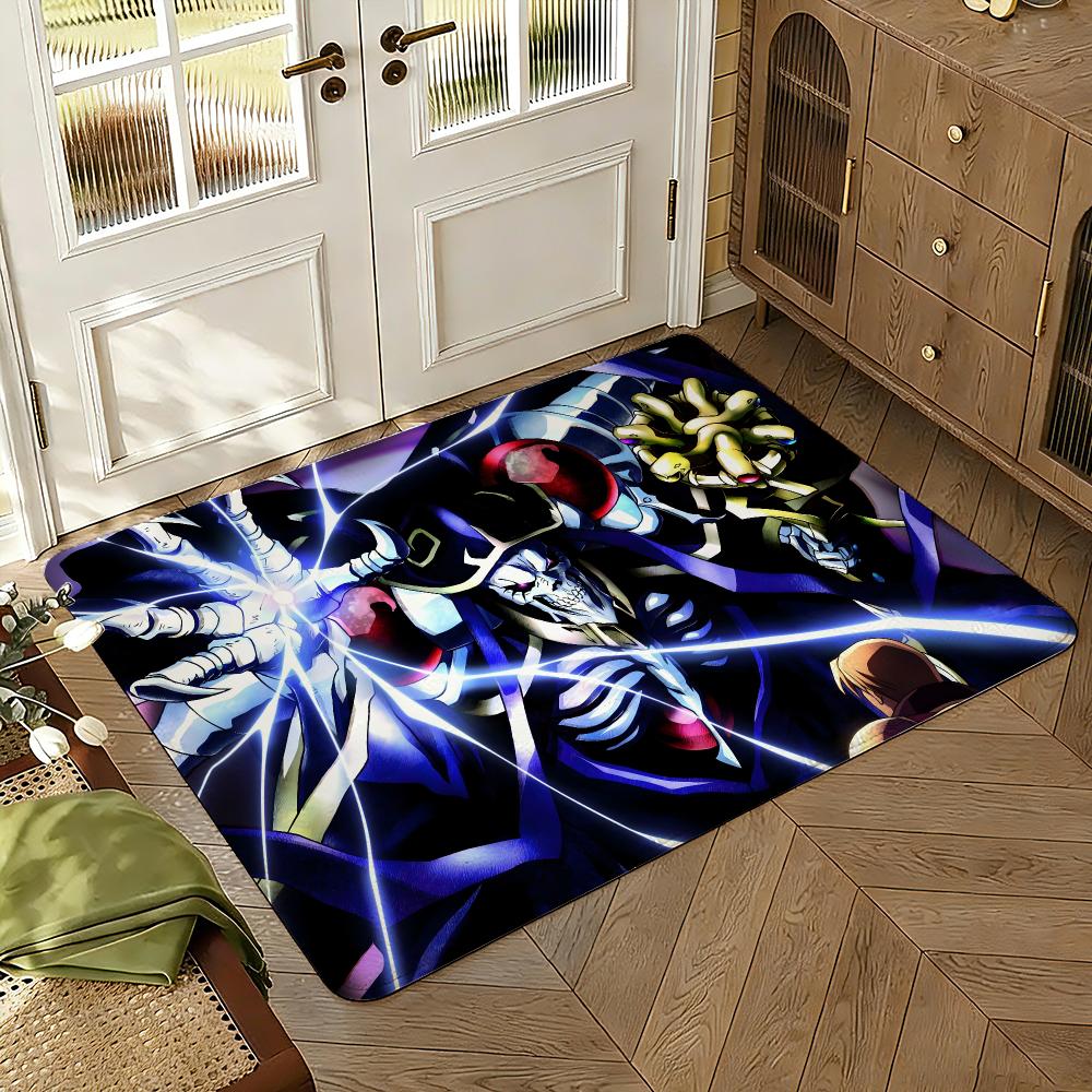 Anime O-Overlords A-Albedo Floor Mat Soft Thickened Absorbent Non-Slip Bedroom Living Room Door Mat Home Decor Flannel Rugs